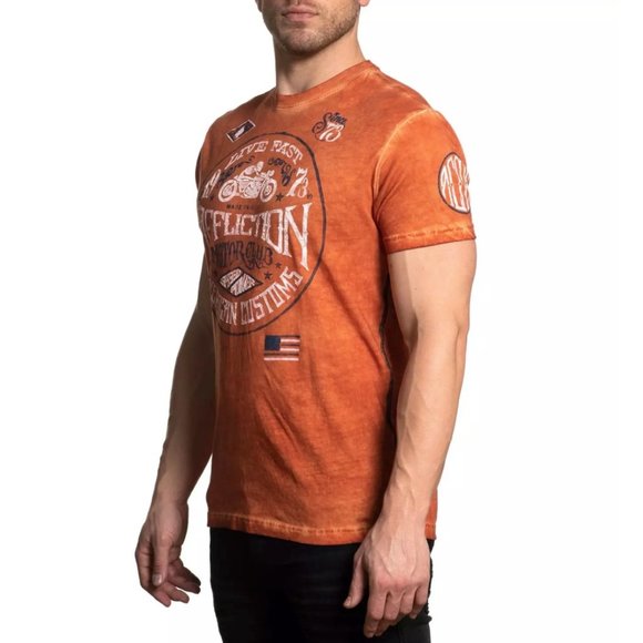 AFFLICTION Men's T-Shirt S/S AC CRUISER Premium Bl - Picture 8 of 9